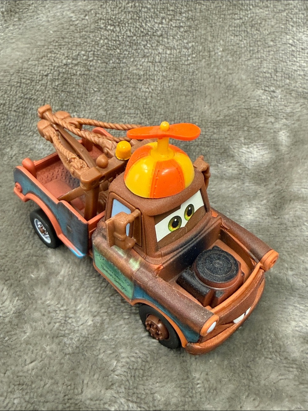 🏎️ Mattel Disney Pixar Cars Toon Beanie Hat Mater No.27 Tow Truck Like New